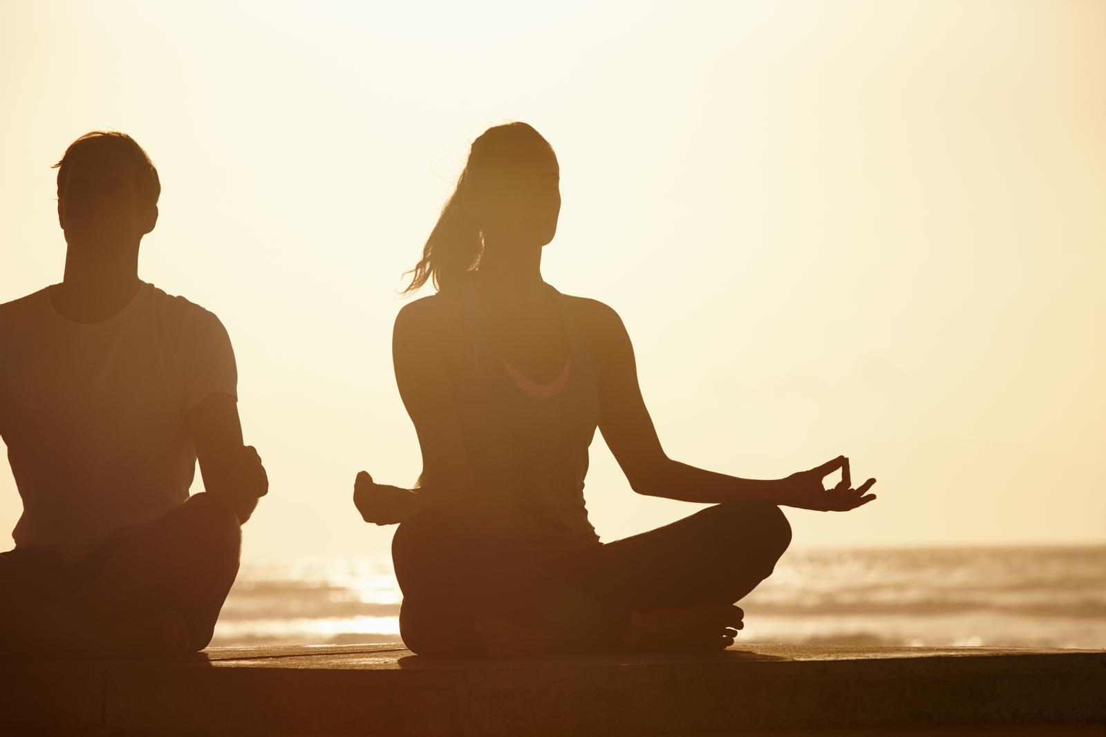 Meditation on the beach